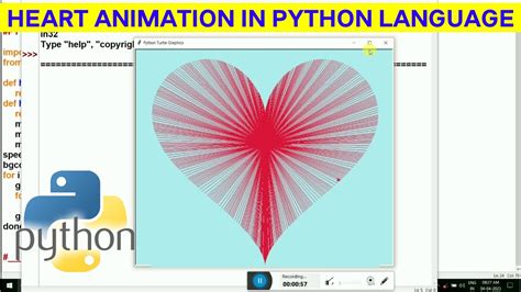 Heart drawing in Python | Heart animation in python programming ...