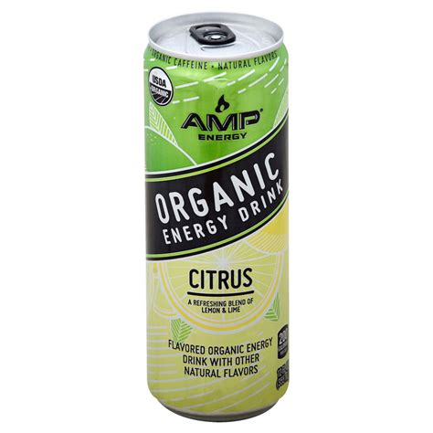 AMP Organic Citrus Energy Drink - Shop Sports & energy drinks at H-E-B