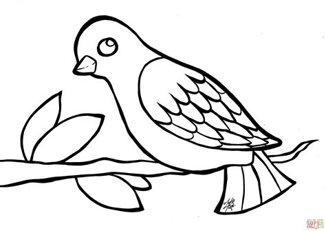 Bird coloring page | Free Printable Coloring Pages