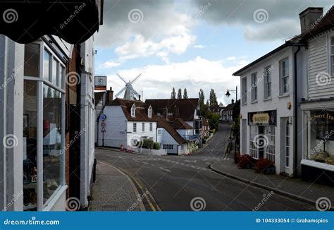 Cranbrook Kent UK Windmill Over HIgh Stree Editorial Stock Image ...