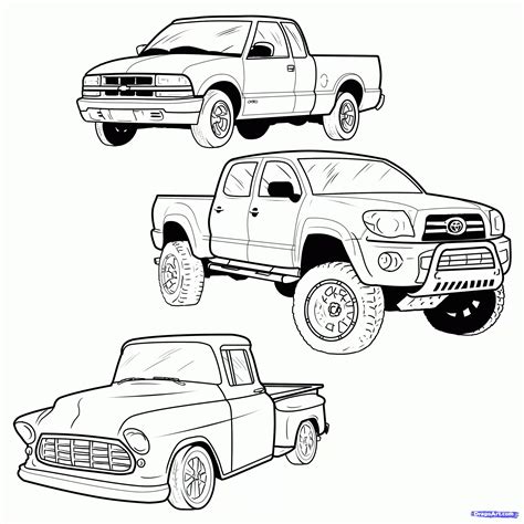 Lowrider Truck Coloring Pages at GetDrawings | Free download