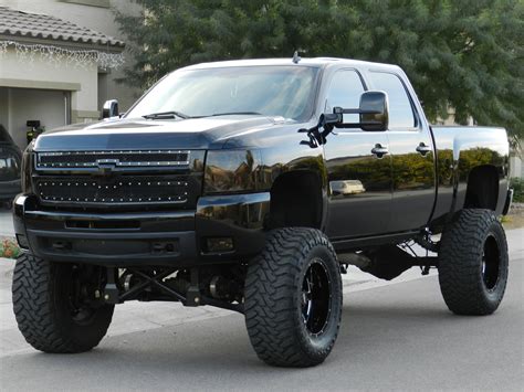 nice black lifted Chevrolet Silverado | Jacked up trucks, Best pickup ...