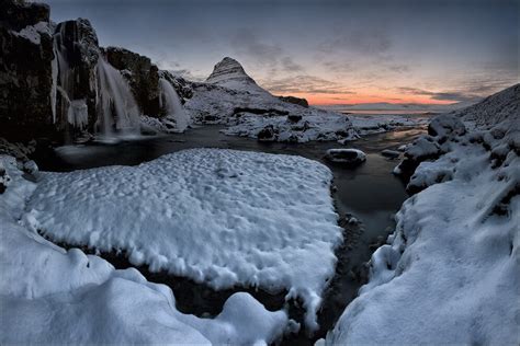 Kirkjufell Mountain Pictured in all Seasons From Dusk to Dawn