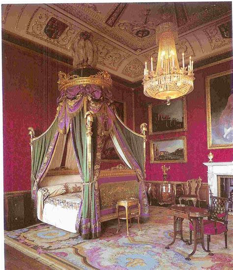 Windsor Castle, The State Bedchamber Pure silk lustring in lilac for ...