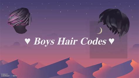 Roblox Long Hair For Boys