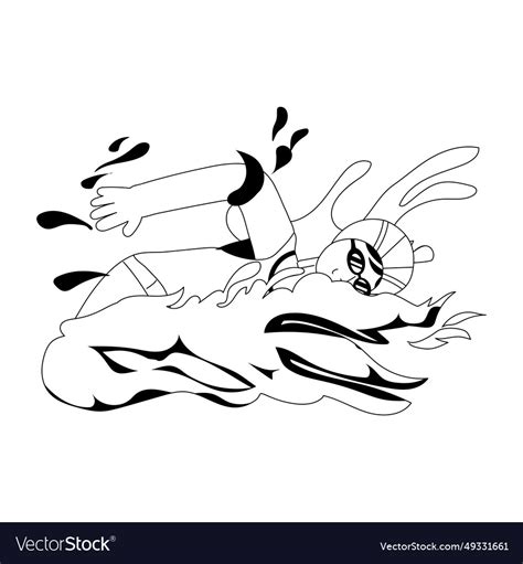 Swimmer Royalty Free Vector Image - VectorStock