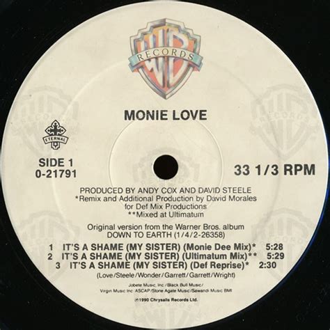 Monie Love - It's A Shame (My Sister) - Vinyl Pussycat Records