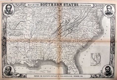 Civil War Southern States Map - United States Map