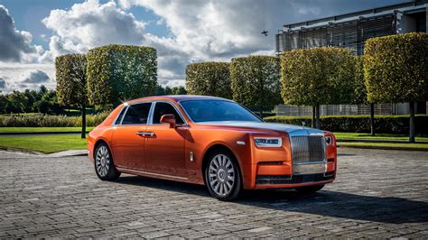 Rolls Royce Phantom EWB Orange UHD 4K Wallpaper | Pixelz