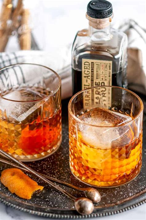 Maple Bourbon Old Fashioned Cocktail - Aberdeen's Kitchen