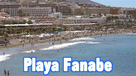 Playa Fanabe beach in Tenerife - YouTube