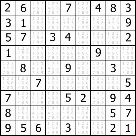 Printable Sudoku Puzzles For Beginners - Printable Crossword Puzzles