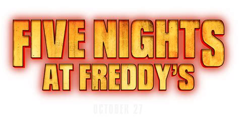 Five Nights at Freddys Movie Logo PNG by Primus03 on DeviantArt