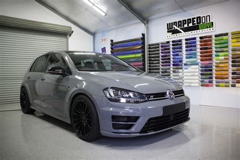 VW Golf R - Hexis Nardo Grey — Wrapped on Vinyl Bendigo - Automotive ...