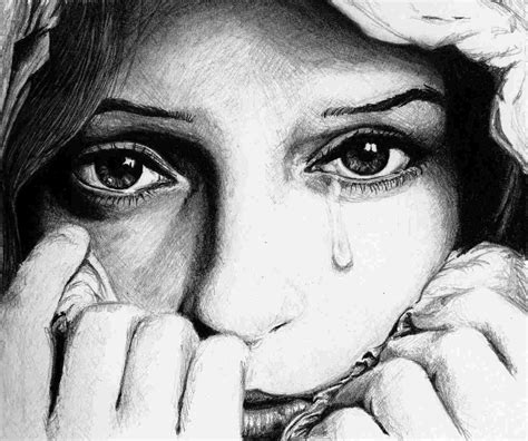 Drawing Of Someone Crying at PaintingValley.com | Explore collection of ...