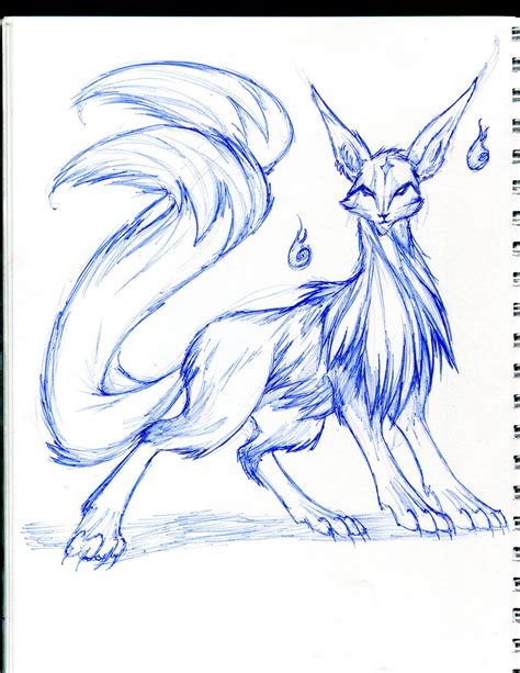 Kitsune - two tails by winddragon24 on DeviantArt