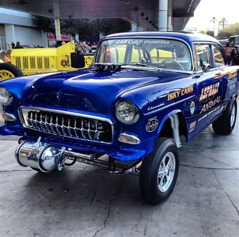 '55 Chevy Gasser with Corvette grille teeth! … | Classic cars muscle ...