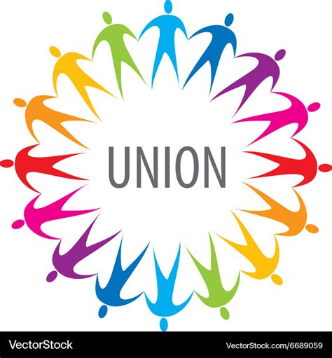 Logo union people Royalty Free Vector Image - VectorStock