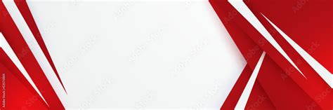 Modern red and white abstract banner background. Template corporate ...