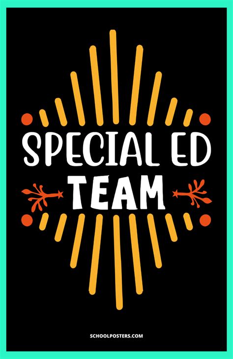 Special Education Team Poster – SchoolPosters.com LLC