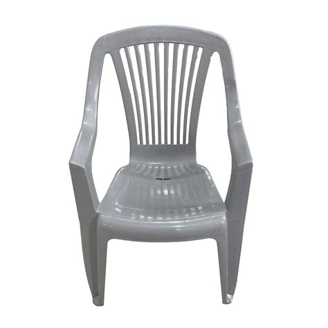 Blue Orange Pottery Royal Gray Plastic Patio Chair - Shop Chairs ...