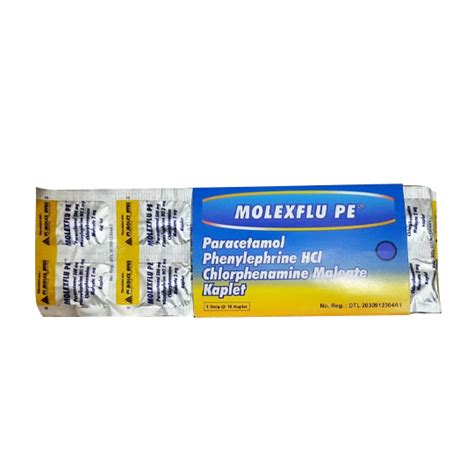 Molexflu PE 10 Kaplet - Kegunaan, Efek Samping, Dosis dan Aturan Pakai ...