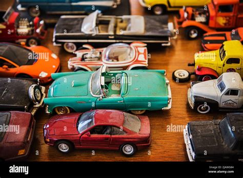 Vintage plastic toy cars hi-res stock photography and images - Alamy