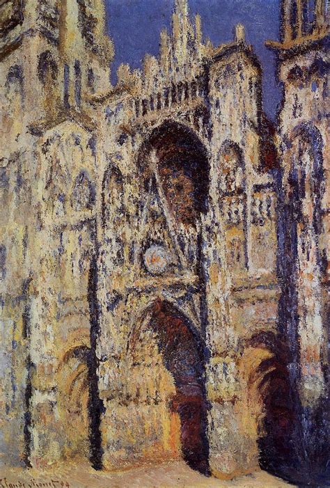 Rouen Cathedral the Portal and the Tour dAlbane Full Sunlight 1893 ...