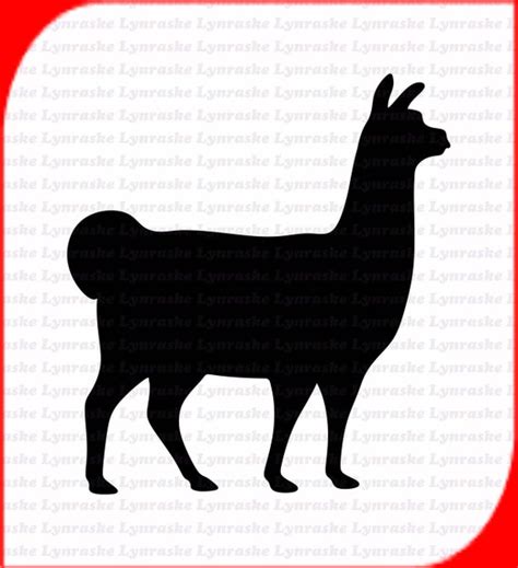 Llama Silhouette SVG Svg Dxf Cricut Silhouette Cut File | Etsy