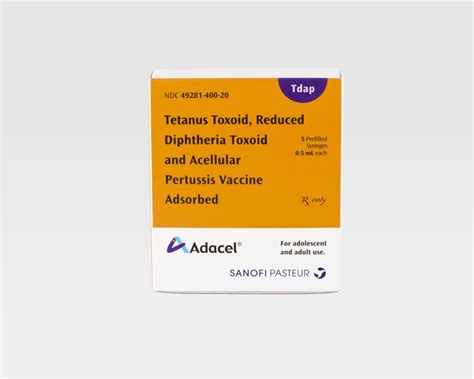 Sanofi Pasteur's Adacel® Vaccine Syringe Made Without Natural Rubber ...