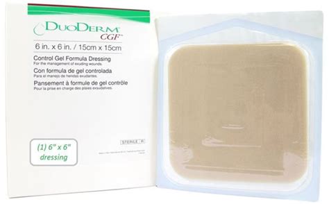 DuoDERM CGF Hydrocolloid Wound Dressing, 6" x 6" - DirectPatient.com