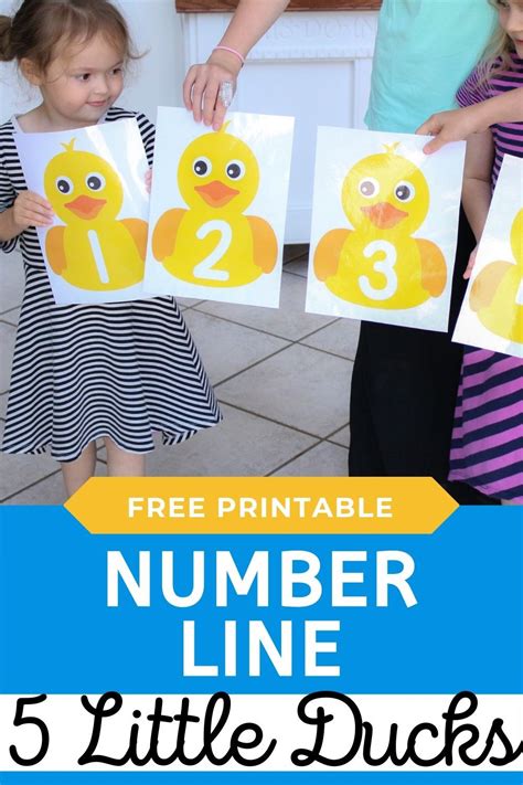 Five Little Ducks Number Line Counting Activity