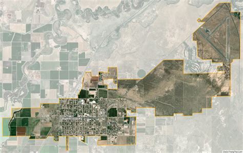 Map of Delta city, Utah