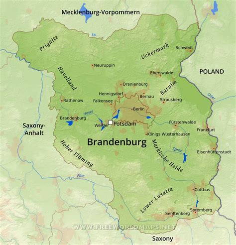 Brandenburg Physical Map