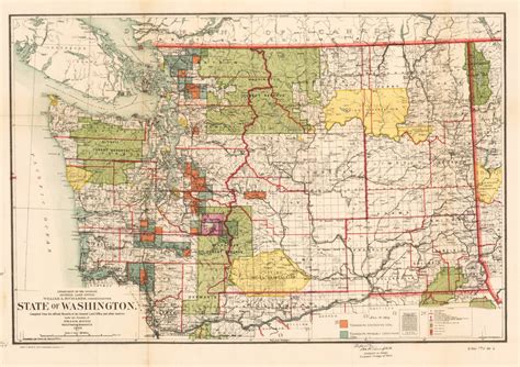 Antique Map of Washington : nwcartographic.com – New World Cartographic