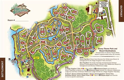 Disney's Fort Wilderness Campground Resort Map - Theme Park Professor