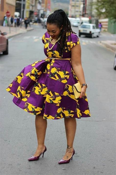 Purple kitenge dresses on Stylevore