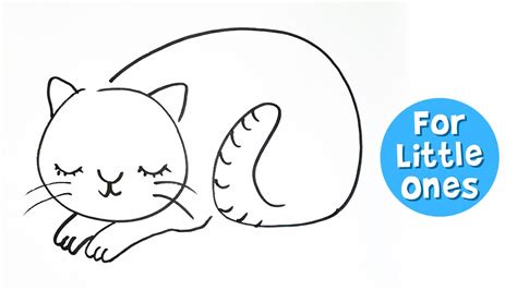 Cat Sleeping Drawing