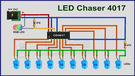 Sequential Led Chaser Circuit