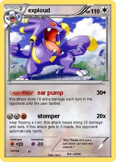 Pokémon exploud 32 32 - ear pump - My Pokemon Card