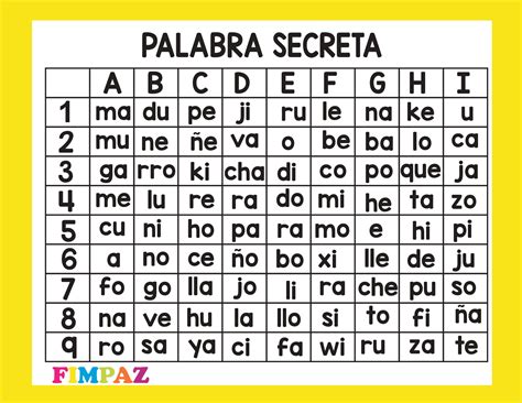 Encuentra la palabra secreta Juegos de lectoescritura para imprimir ...