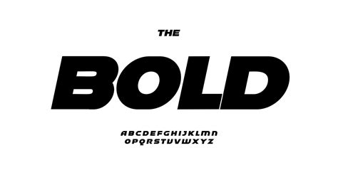 Bold sport alphabet, fat italic letters, big fat font for concise logo ...