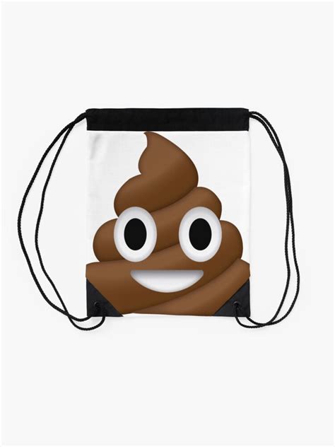 Sac à cordon « emoji de merde », par TastyArt | Redbubble