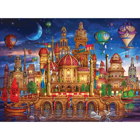 Downtown 1000 Piece Holographic Jigsaw Puzzle | Bits and Pieces