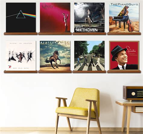 Buy LE-BAND Record Shelves Set of 8 - Vinyl Shelf - Records Display ...