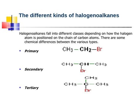 Halogenoalkane lesson