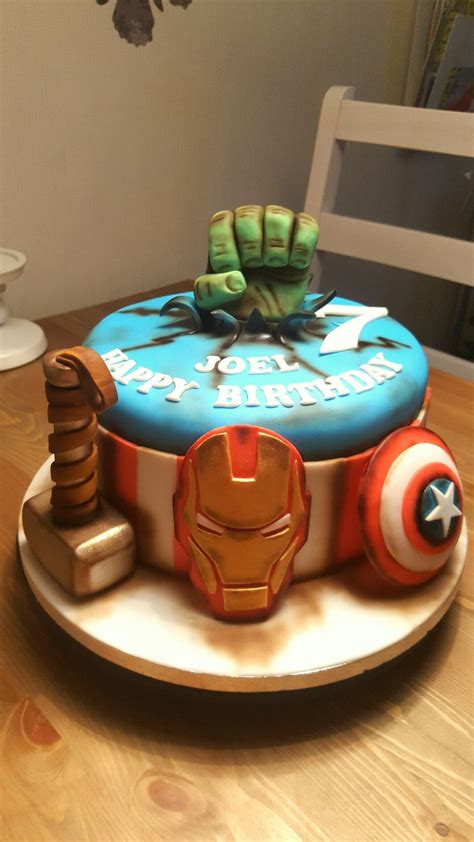 Avengers cake | Avenger cake, Avengers birthday cakes, Birthday cake kids