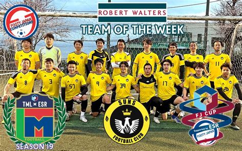 Robert Walters Team of the Week (March 26) | Footy Japan Competitions