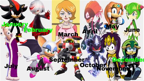 The Sonic Character On Your Birth Month Is Your Permanent Roommate, Who ...