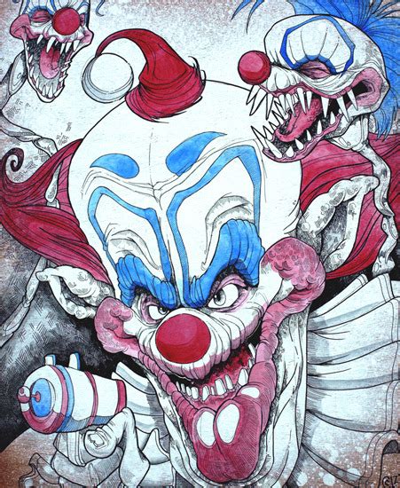 Killer Klowns from Outer Space Art by Candice Ciesla